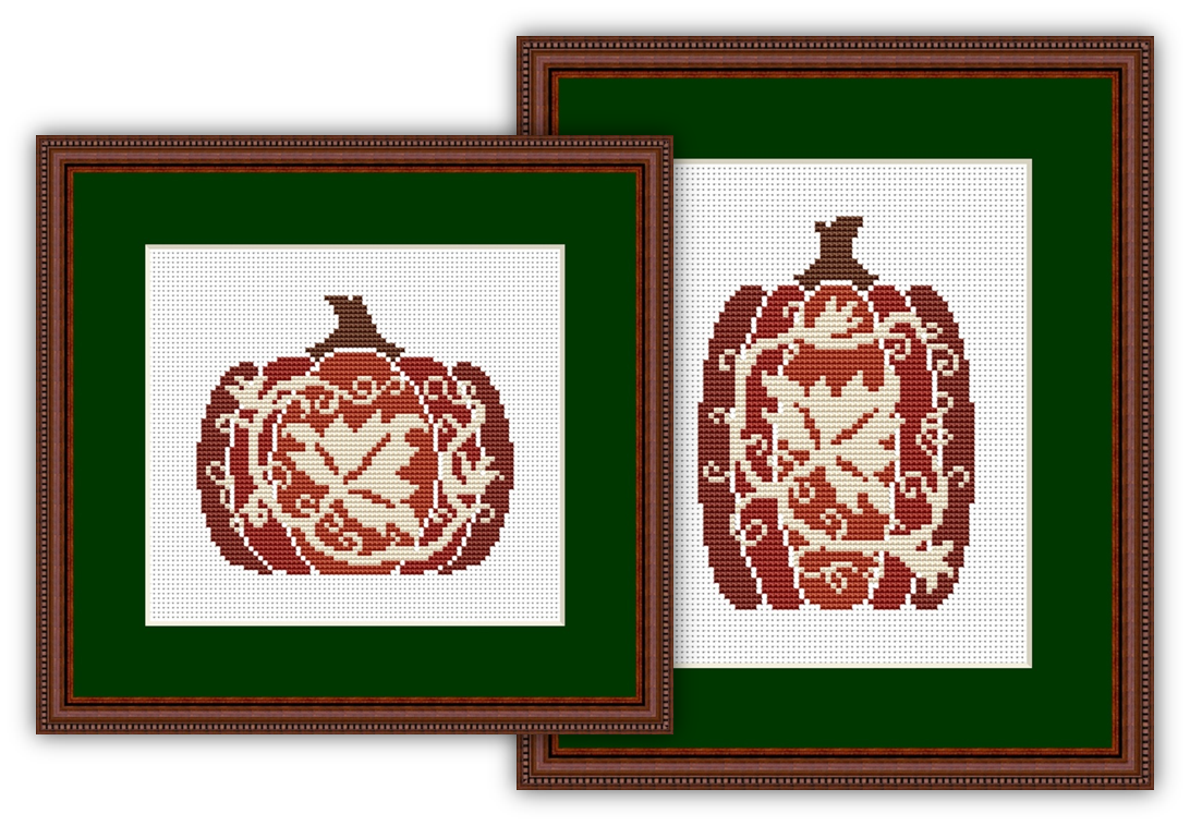 Cinnamon Pumpkins Autumn Cross Stitch Pattern 1801
