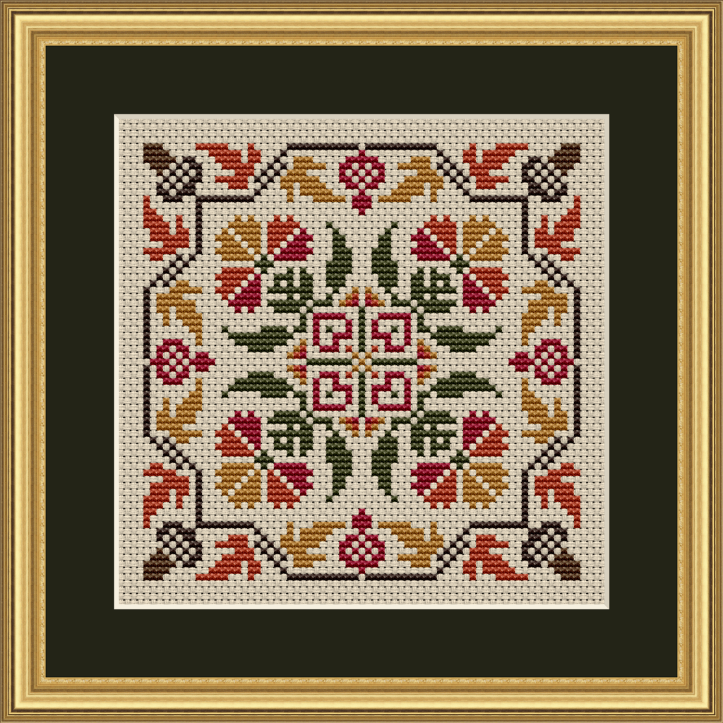 Autumn Fall cross stitch pattern