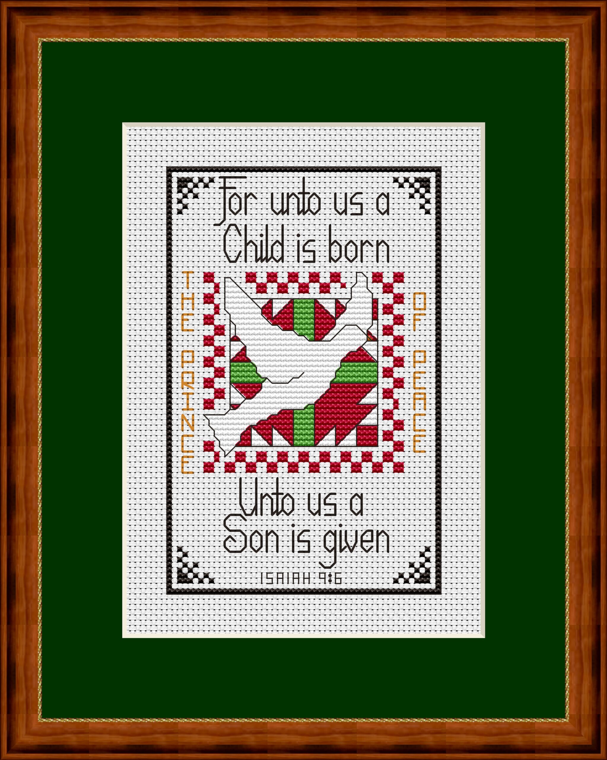Prince of Peace Christmas Cross Stitch Pattern 961