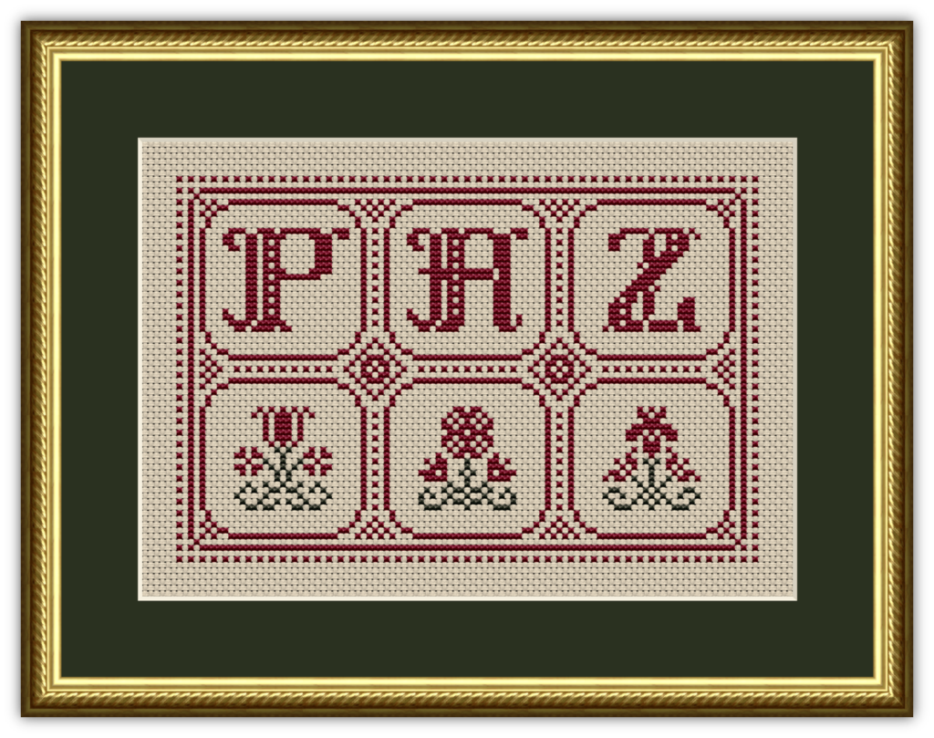 Floral Paz Floral Peace in Spanish Cross Stitch Pattern 1126-S is a Spanish Peace counted cross stitch chart with flowers and the word PAZ.
