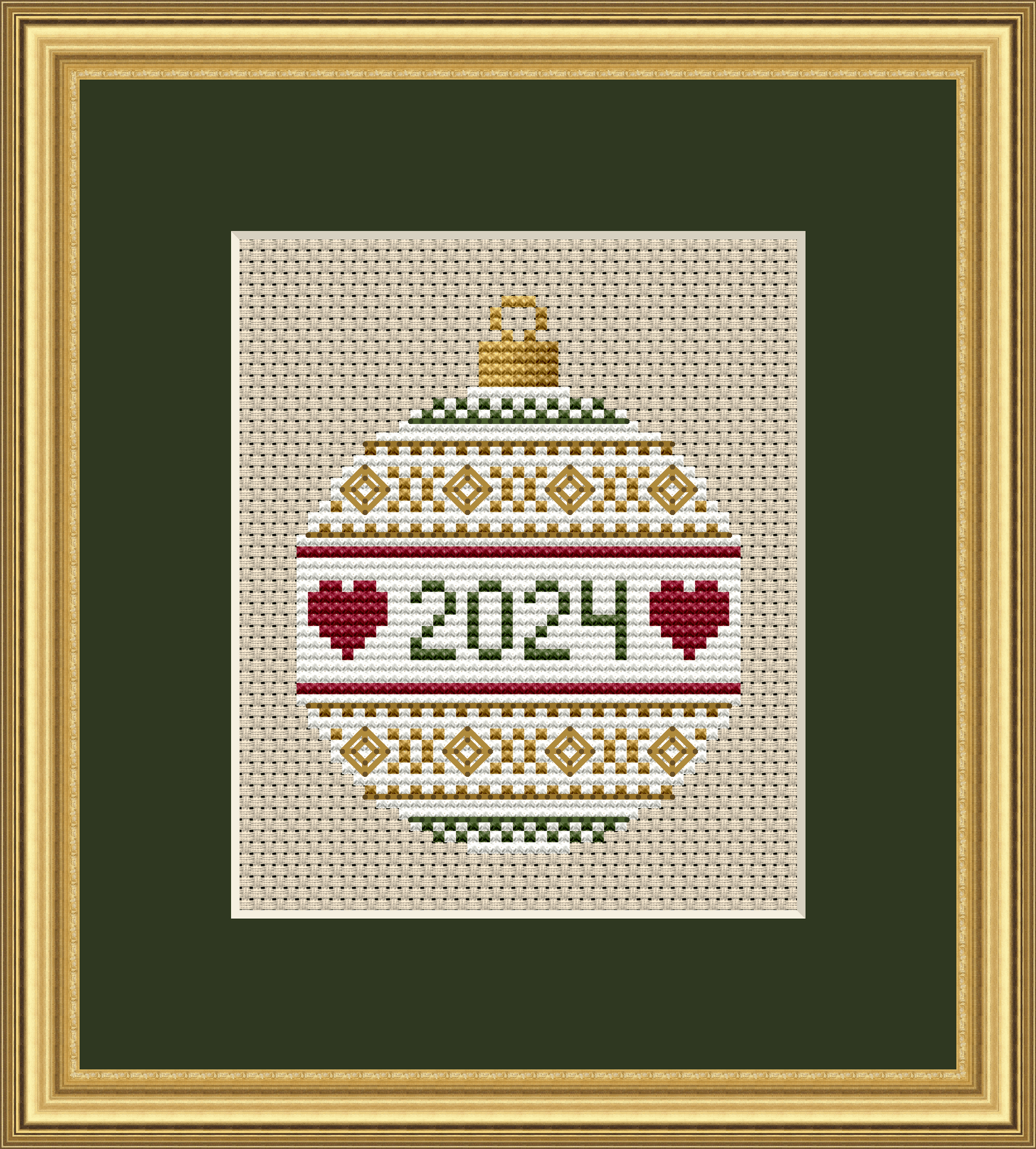 Free 2024 Christmas Ornament Pattern 10-110