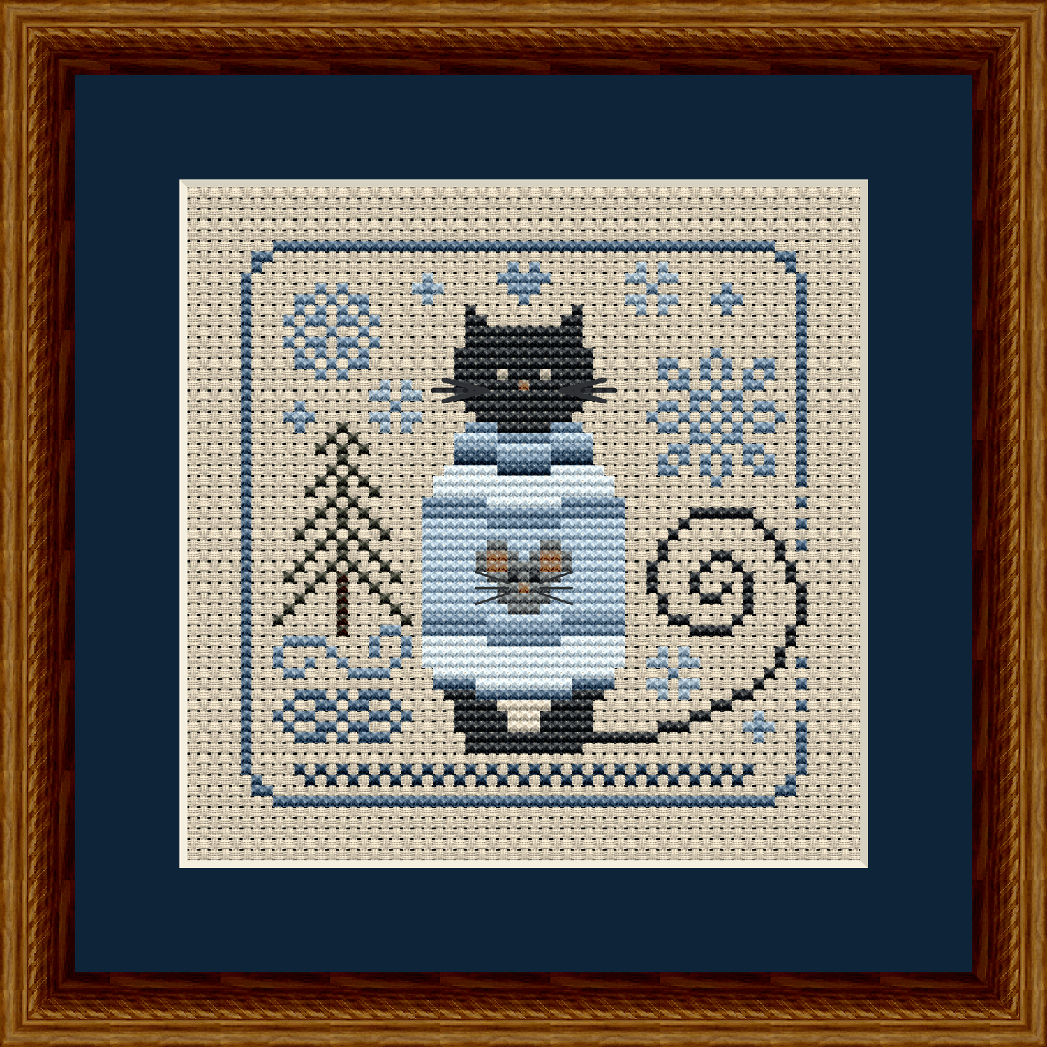 Cat In A Cozy Blue Sweater – Pattern 5518