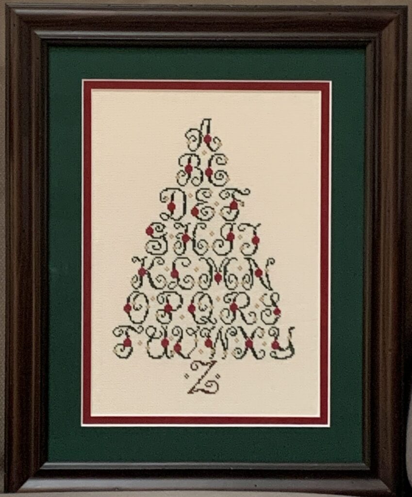 Christmas Tree Alphabet Sampler