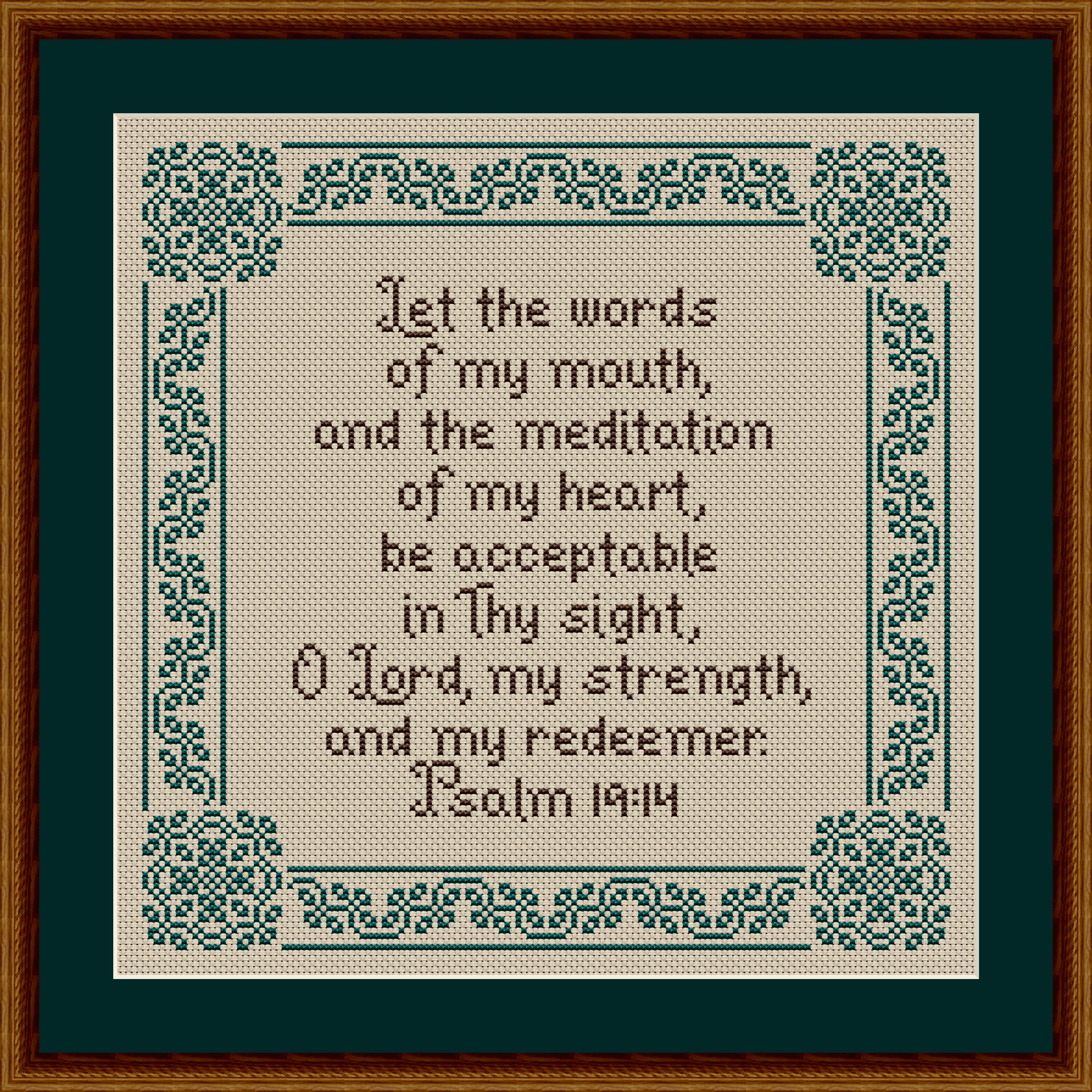 Let The Words Of My Mouth Psalm 19:14 Pattern 2007-E