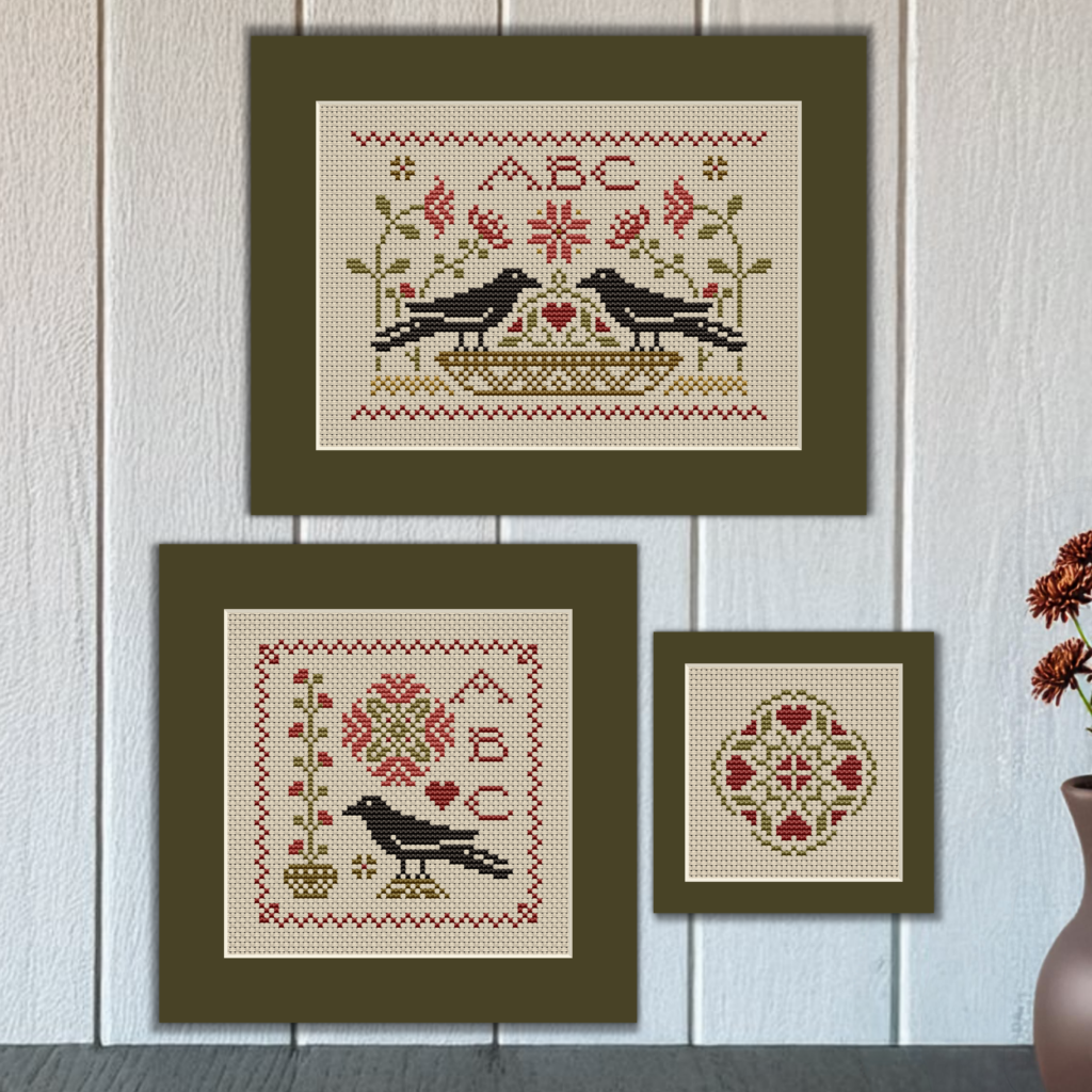 Crow Secrets In The Garden Pattern 1014 from Happiness Is HeartMade