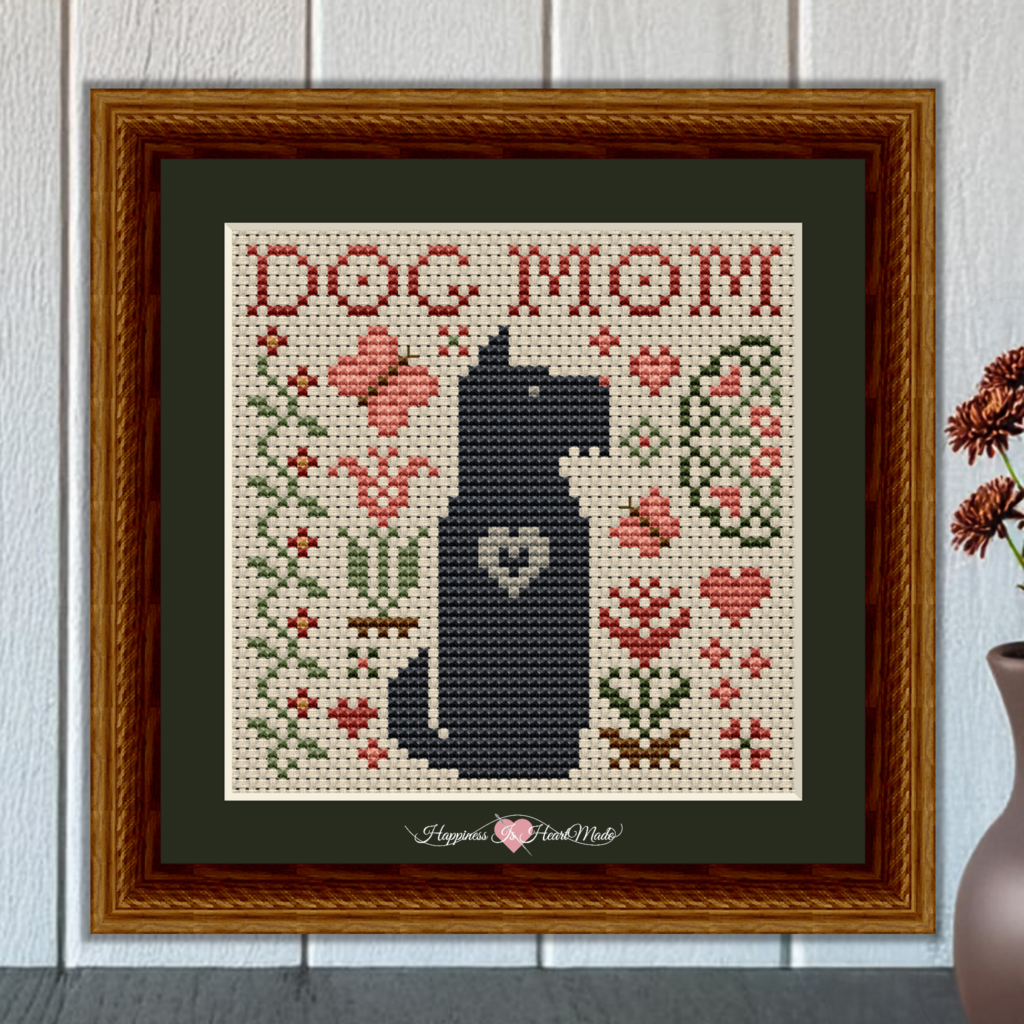 6545-S - Scottie Dog Mom from the Dog Days Series by Happiness Is HeartMade