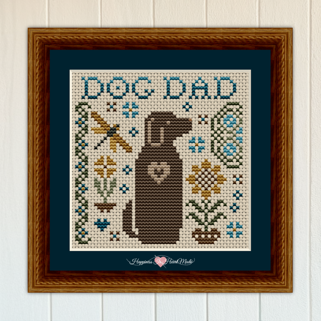 Dog Dad Cross Stitch Pattern 6576