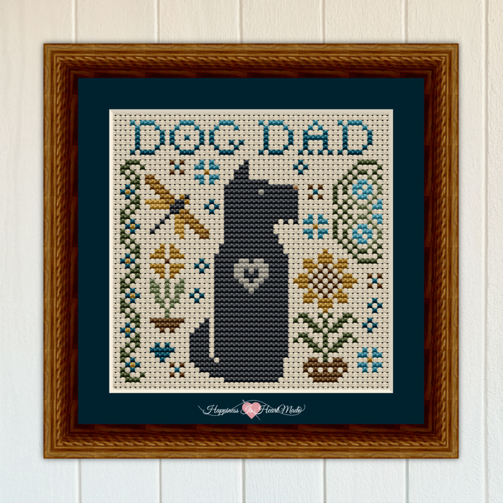 6576-S - Scottie Dog Dad from the Dog Days Series by Happiness Is HeartMade