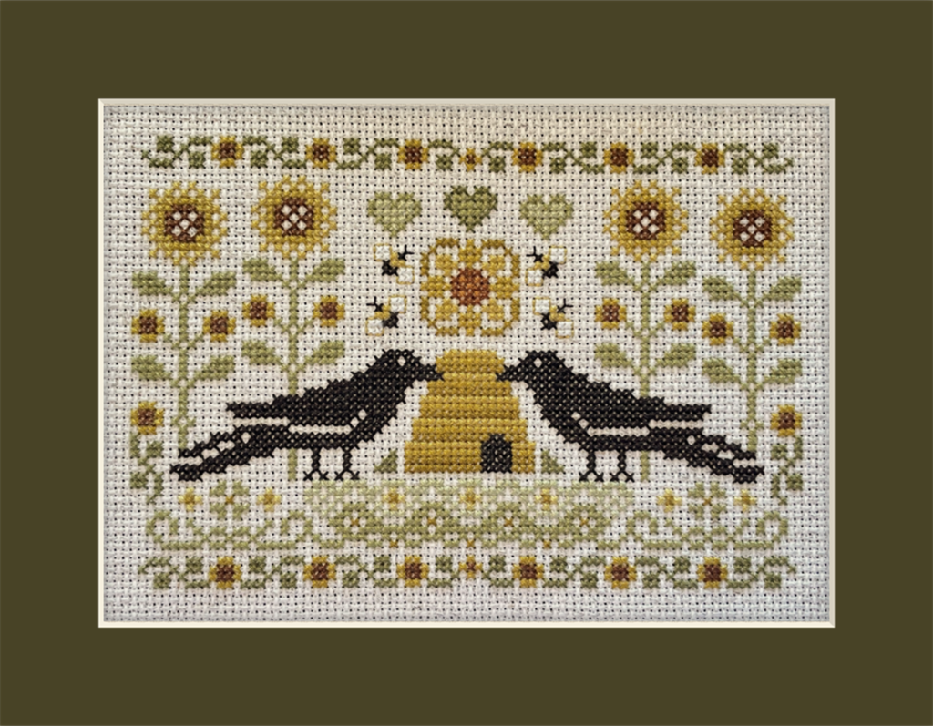 Beekeeping Crows Cross Stitch Pattern 1015