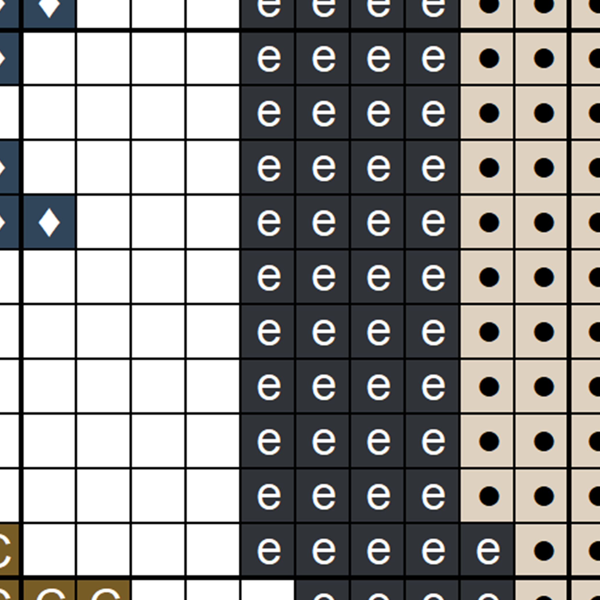 5594 - color chart sample