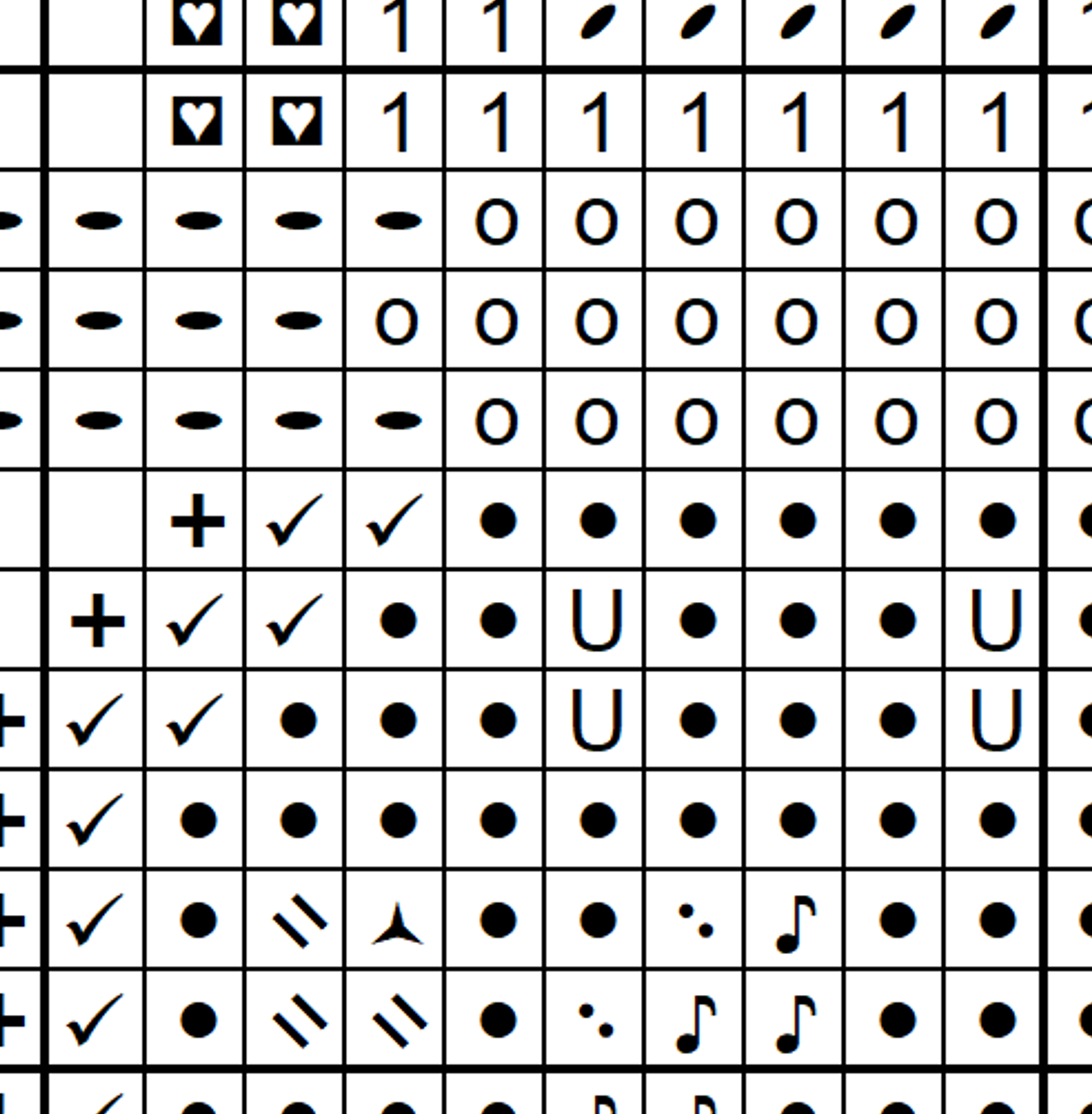 1173 - bw cross stitch chart sample