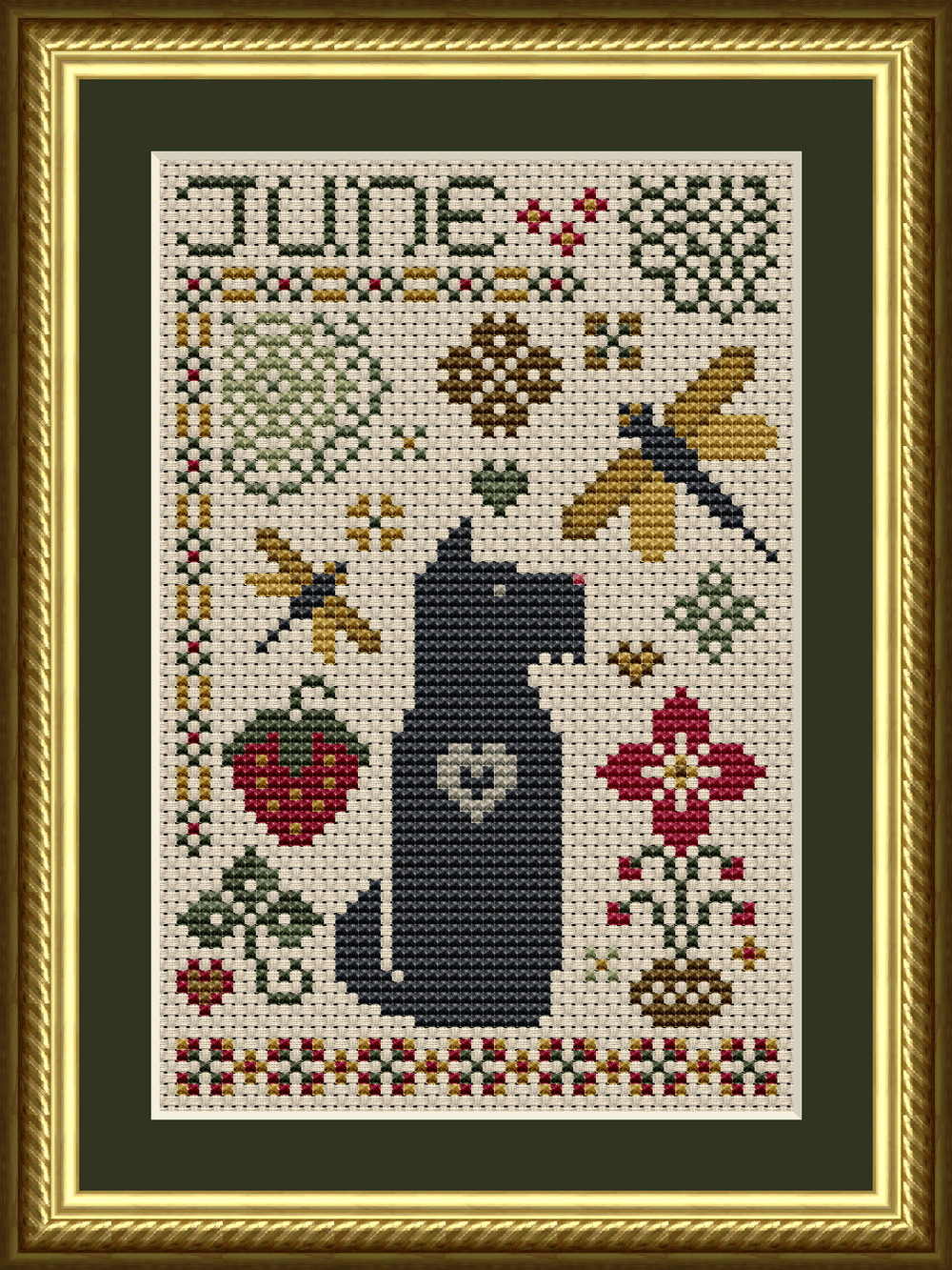 The Dog Days: Scottie June Dog Cross Stitch Pattern 6556-S